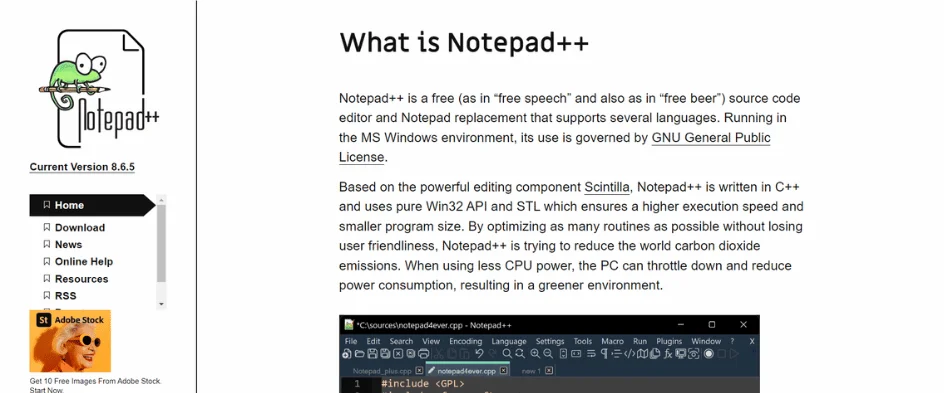 notepad++