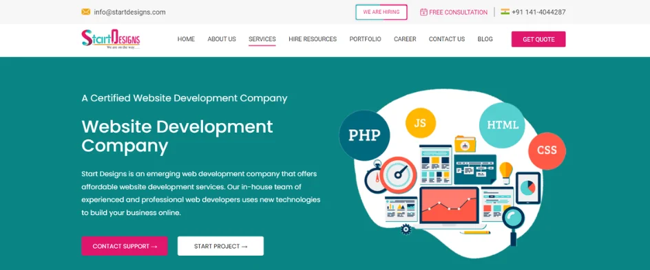 web development companies - startdesigns